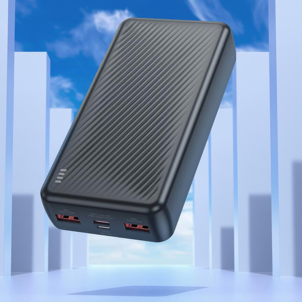 Повербанк Borofone 20000 mAh BJ56A Чорний, портативний зарядний пристрій для телефону, powerbank