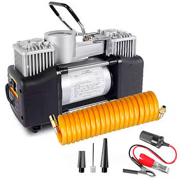 Автомобільний двопоршневий компресор 12V, 85л/хв, Air Compressor 628-4x4 / Повітряний компресор для авто