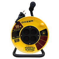 Подовжувач на котушці DOZER б/з 50м(2*1,5)