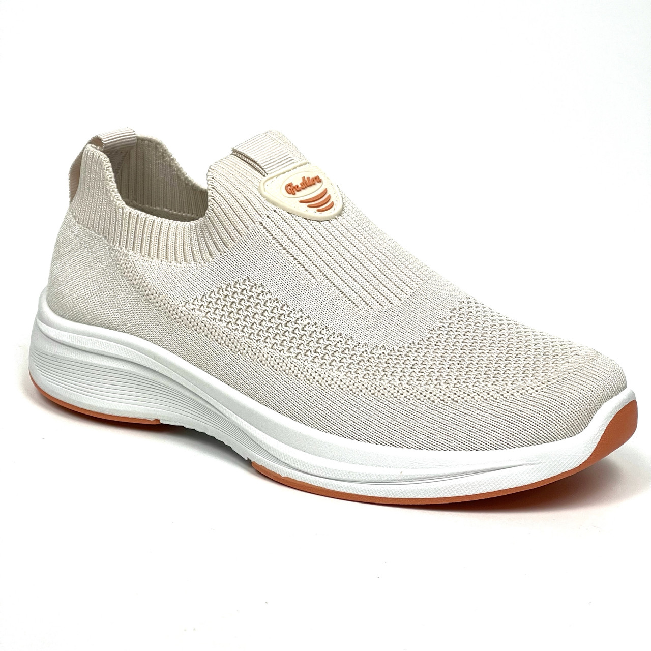 Жіночі текстильні кросівки світло бежевого кольору JL-9827-2 BEIGE розмір 36