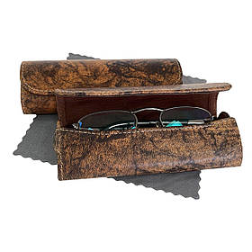 Футляр для окулярів Acropolis Ф-60/11 Passion шкіряний преміум, жорсткий, велюр всередині, 145x50x25 мм