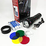 Ліхтар AK177-WHITE LASER LED PM60-TG, Топ-ліхтарик ліхтарик світлодіодний акумуляторний портативний, фото 6