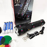 Ліхтар AK177-WHITE LASER LED PM60-TG, Топ-ліхтарик ліхтарик світлодіодний акумуляторний портативний, фото 8