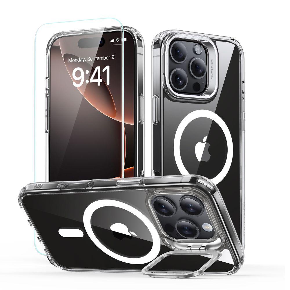 Чохол і скло ESR для iPhone 16 Pro -  Classic Kickstand Halolock (MagSafe), Cleare (4894240243787)
