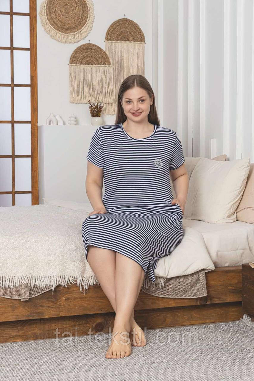 Туніки батальні віскозні жіночі в смужку з кишенями виробництво Туреччина