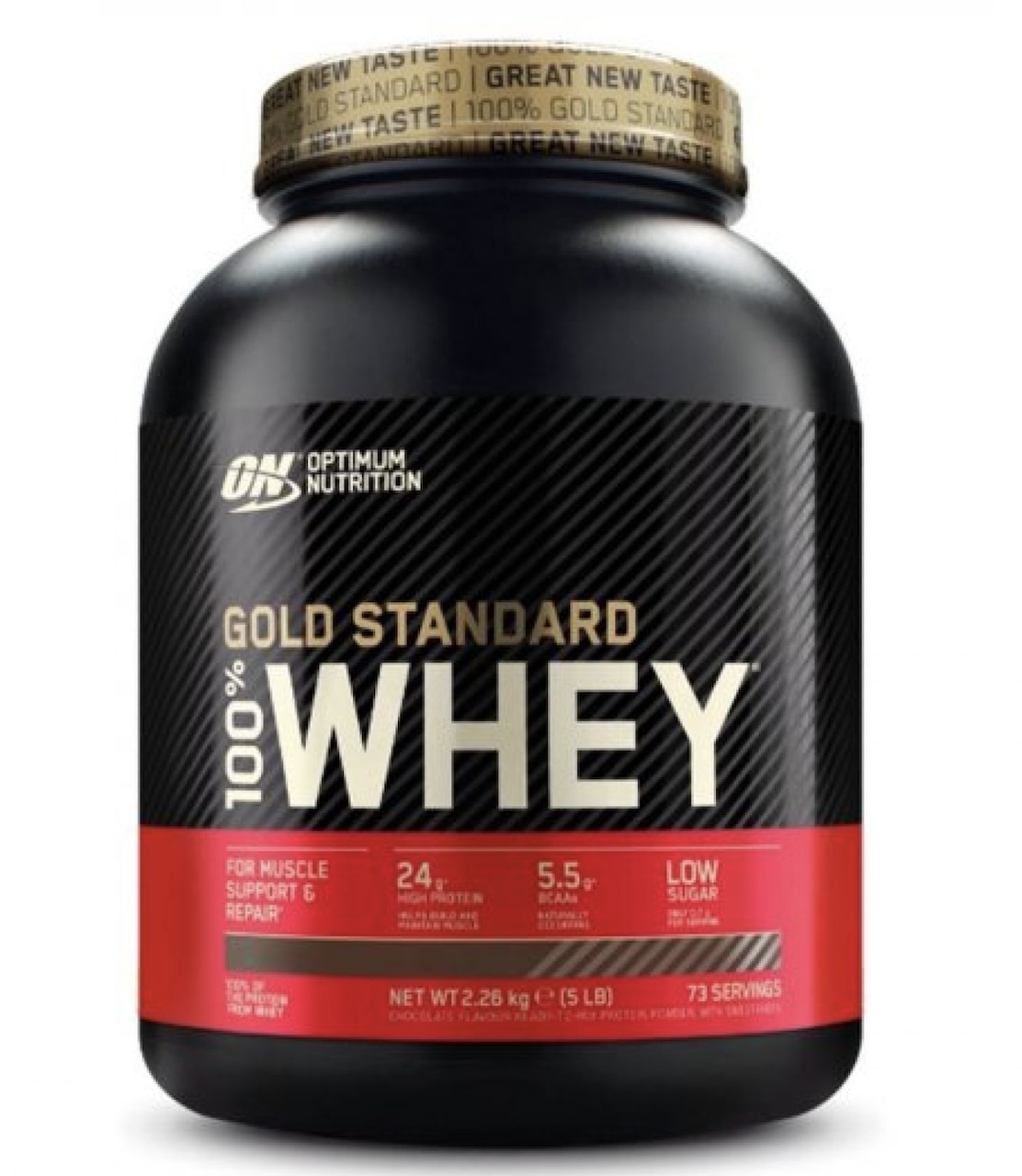 Optimum Nutrition, Gold Standard 100% Whey, сироватковий протеїн, 2250 г