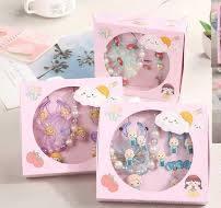 Набір прикрас:  намисто, сережки-кліпси, резинка,..., фото 1