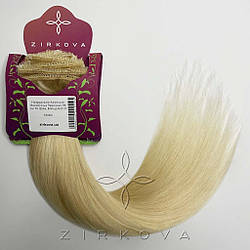 Натуральне Азіатське Волосся на Заколках 38 см 70 грам, Блонд №613