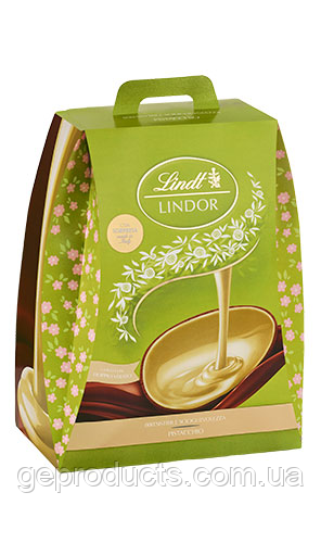 Великоднє шоколадне яйце Lindt молочний шоколад фісташка з сюрпризом 360 г