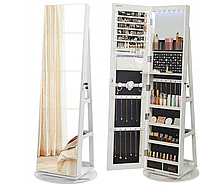 Дзеркало шафа для біжутерії на весь зріст з поворотом на 360° 6655