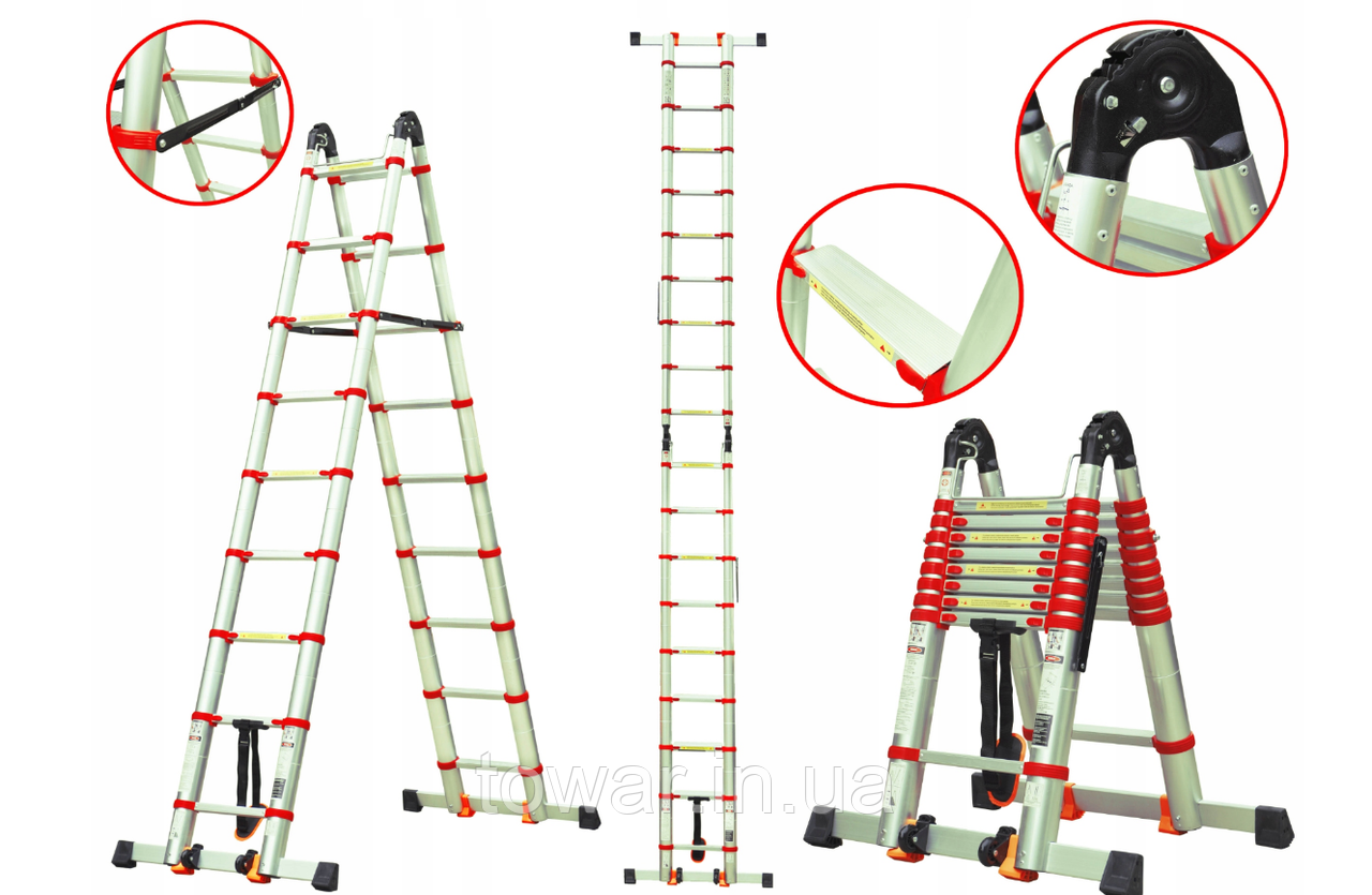 Драбина Kp Tools Professional 5 м алюміній 16 7096