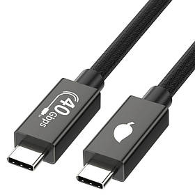 Кабель USB4 Type-c/Type-c 40Gbps 5A 8K PD240W 0.3м