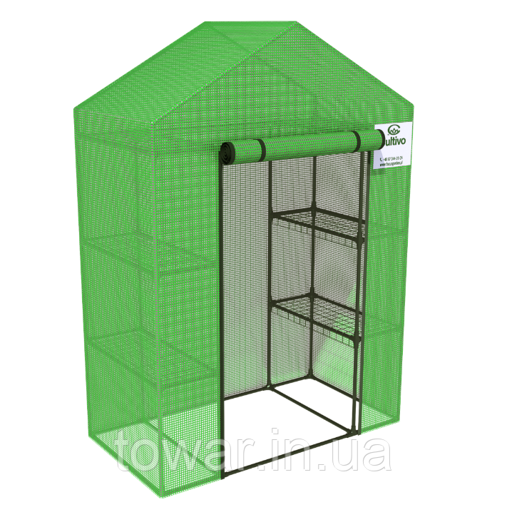 Теплиця садова 4 полки 140x73 Зелена 7352, фото 1