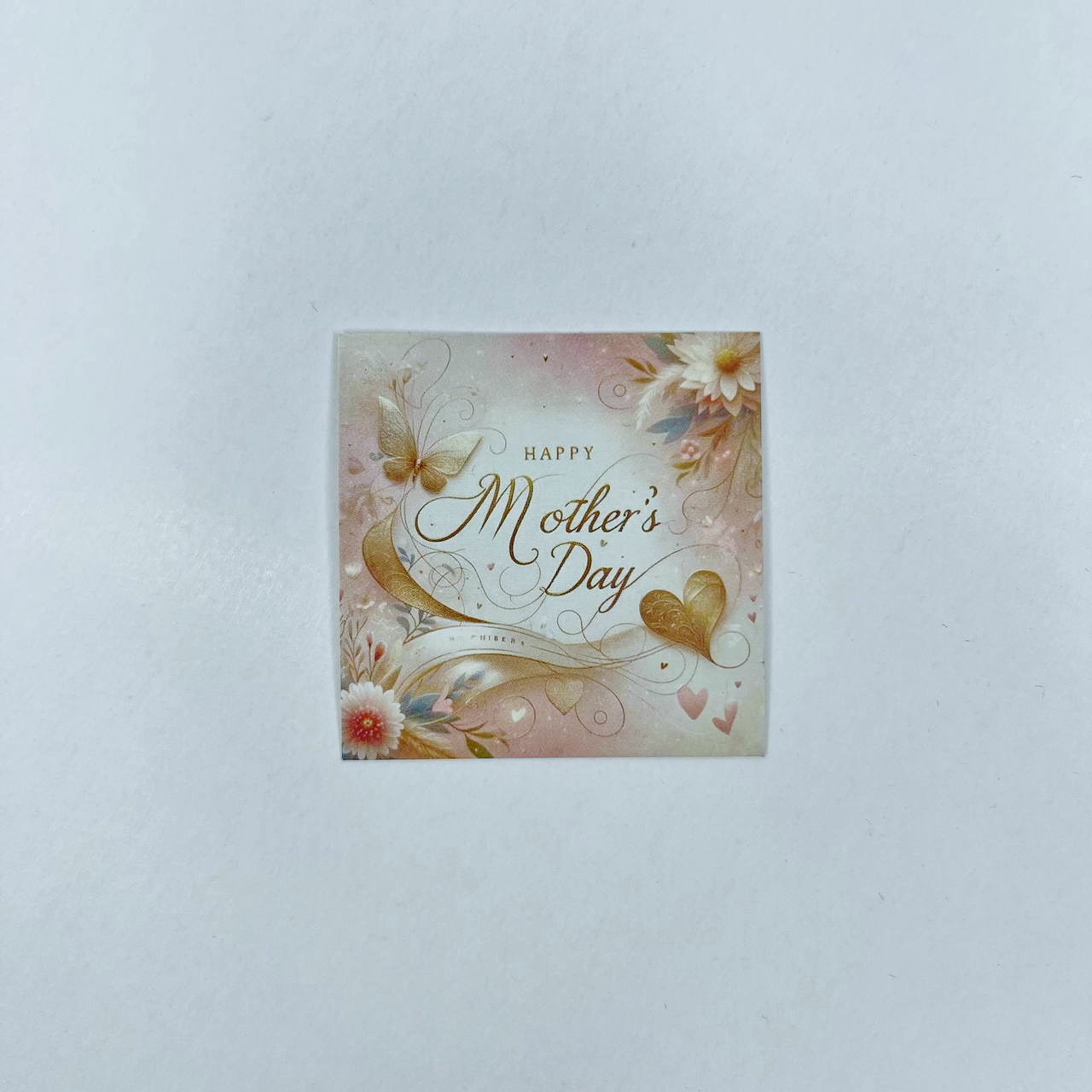 Листівка-бірка "Happy Mother's day!", 50*50 мм (10 шт.)