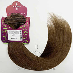 Натуральне Азіатське Волосся на Заколках 40 см 120 грам, Шоколад №04