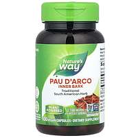 Кора мурашиного дерева, Pau d'Arco Inner Bark Nature's Way 1090 мг (100 капсул), фото 4