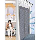 Дверна фіранка Supretto термоізоляційна магнітна Затишний дім, металік (83390002), фото 5