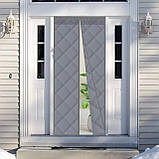 Дверна фіранка Supretto термоізоляційна магнітна Затишний дім, металік (83390002), фото 6