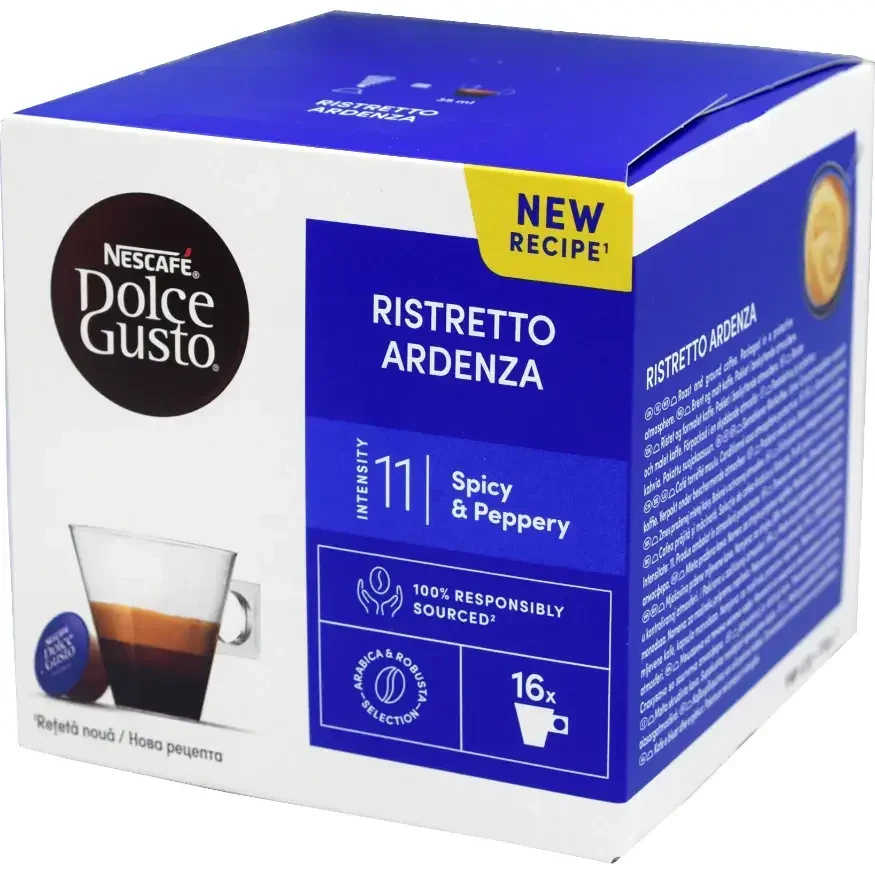 Кава в капсулах NESCAFE Dolce Gusto Ristretto Ardenza Дольче густо міцна кава