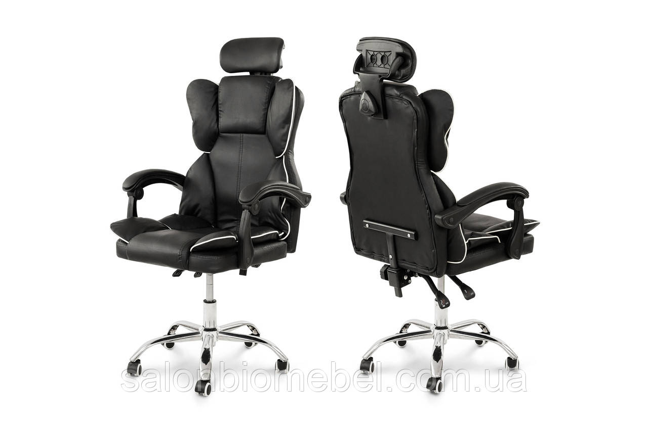 Стілець комп'ютерний Блогер (чорний), фото 1