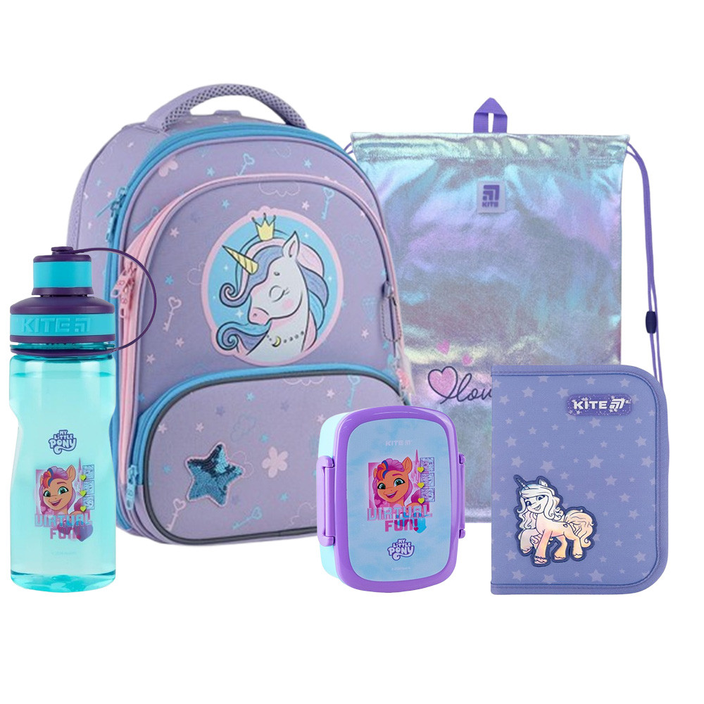 Шкільний набір  GoPack 5 в 1Education  Fairytale Unicorn GO25-597M-3