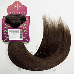 Натуральне Азіатське Волосся на Заколках 40 см 120 грам, Шоколад №02