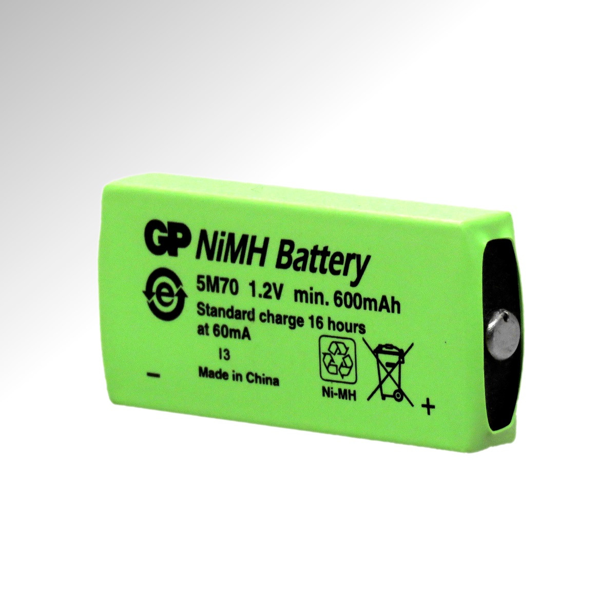 Акумулятор GP Ni-Mh Accu 5M70 (gum-stick) 4/5 F6 1,2V 700mAh