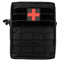 Аптечка підсумок Mil-Tec набір першої допомоги 43 елементи Чорна 16025502 solve