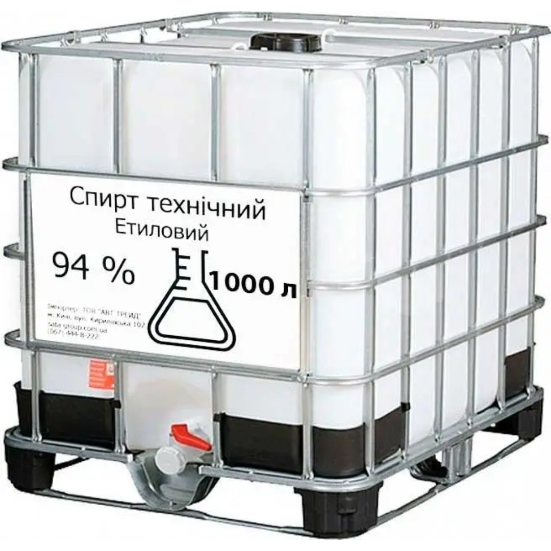 Етанол 94% (спирт технічний) 1000 л