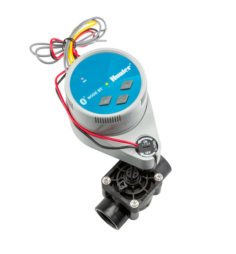 Контролер поливу Hunter NODE-BT-100-VALVE-B з клапаном 9 вольт DC (1 зона, автономний, Bluetooth керування)