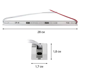 Блок живлення OEM DC12 48W 4А LTR-48 stick, фото 3
