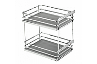 Карго GTV MOVIX PRO 300 мм висувний кошик для кухні, нижнє кріплення, хромований