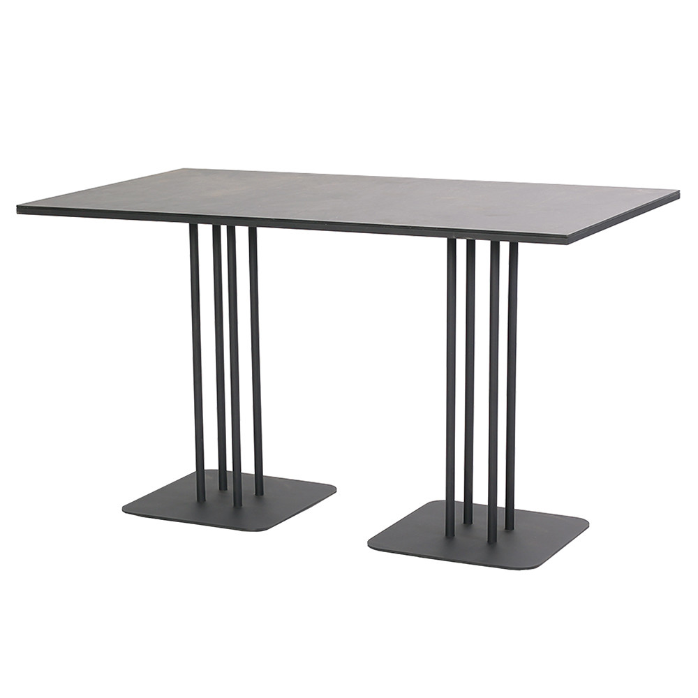 Стіл обідній Пайп міні прямокутний каркас сталь, стільниця HPL (Pradex ТМ)