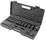 Набір глибоких ударних головок з   воротком 1/2''15+1ін.(6-гр: 10-32, 36- 12гр ) Forsage F-4166A-5MPB, фото 2