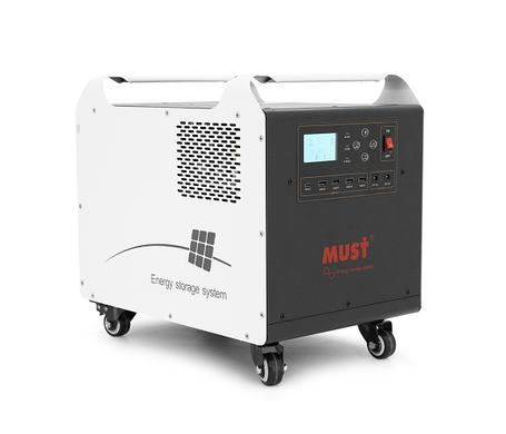 2кВт переносна зарядна станція Must HBP1800-2024OS 2560W LiFePO4 LCD, 24VDC, PV /60A MPPT 6000 cycle 80%, фото 1