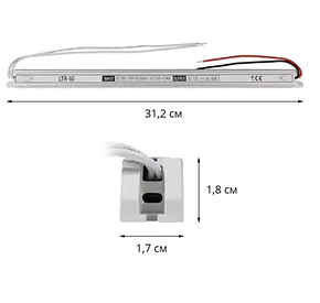 Блок живленя OEM DC12 60W 5А LTR-60 stick, фото 3