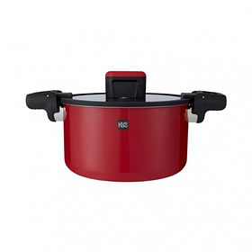 Каструля-скороварка HuoHou Stainless Steel Enamel Micro Pressure Cooker HU0160 Red