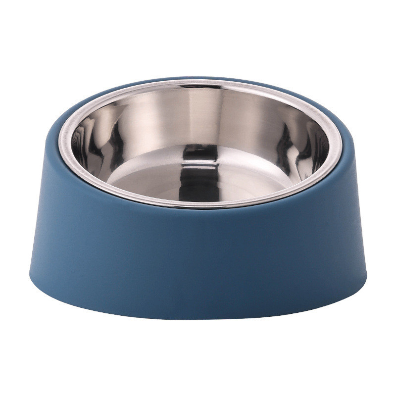 Миска для собак "Pet Style" с захистом шиї для корму та води 15,4*8,5 см Синя