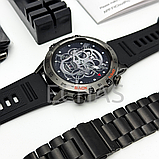 Чоловічий смарт годинник з металевим браслетом Modfit K52 Black, фото 6