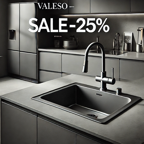 Великий розпродаж кухонних мийок Valeso – знижки до 30%!