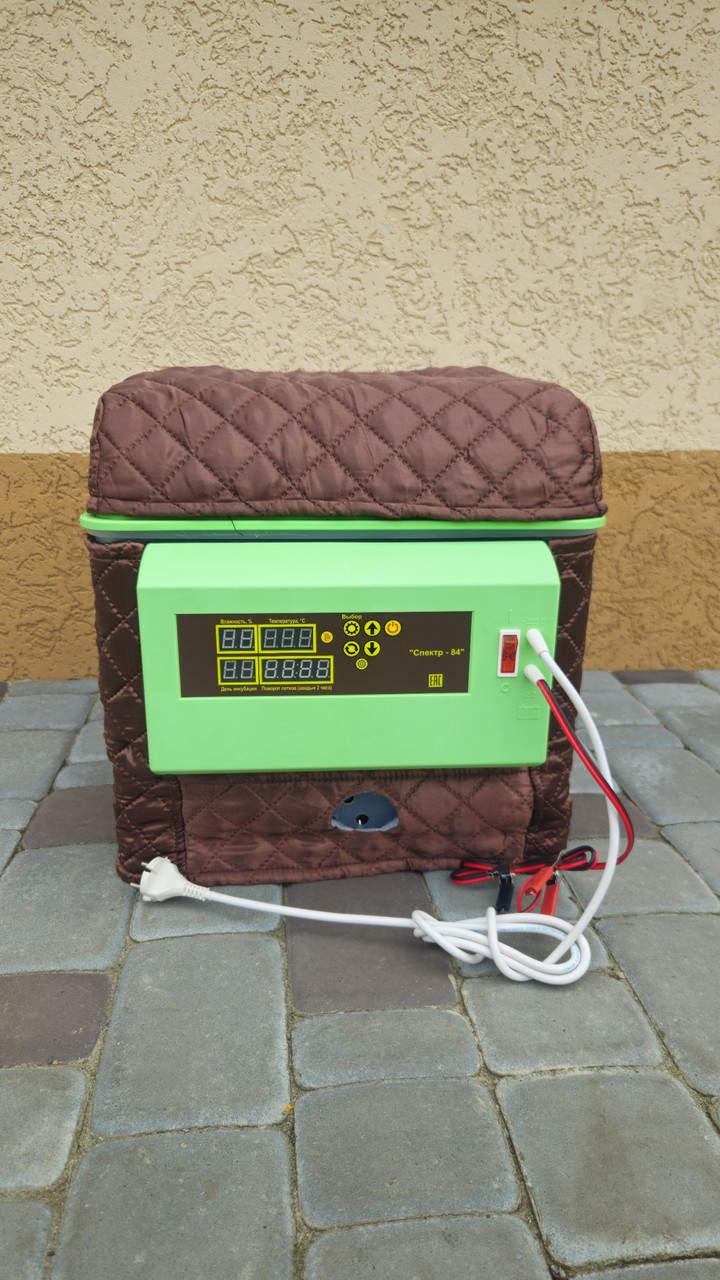 Інкубатор з автоматичним переворотом універсальний Спектр-84-01 220\12V ( резервне живлення 12В )