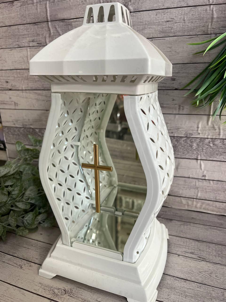 Лампадка із скла та пластику ,висота 35 см, фото 1