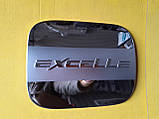 Хром-накладки на лючок бензобака Chevrolet Lacetti 2004- 4d sed, фото 4