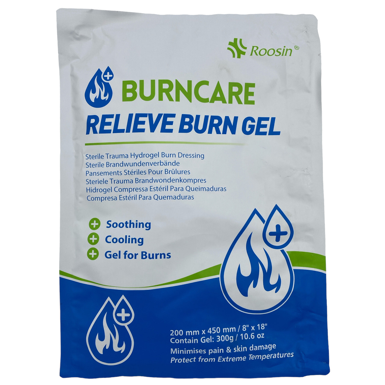 Гідрогелева пов'язка для опіків Burncare Relief burn gel 20×45 см JB-BNC-0005