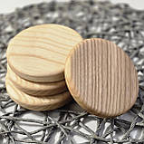 Підставка під чашку бокал з натурального дерева ясен, діаметр 10 см, фото 7