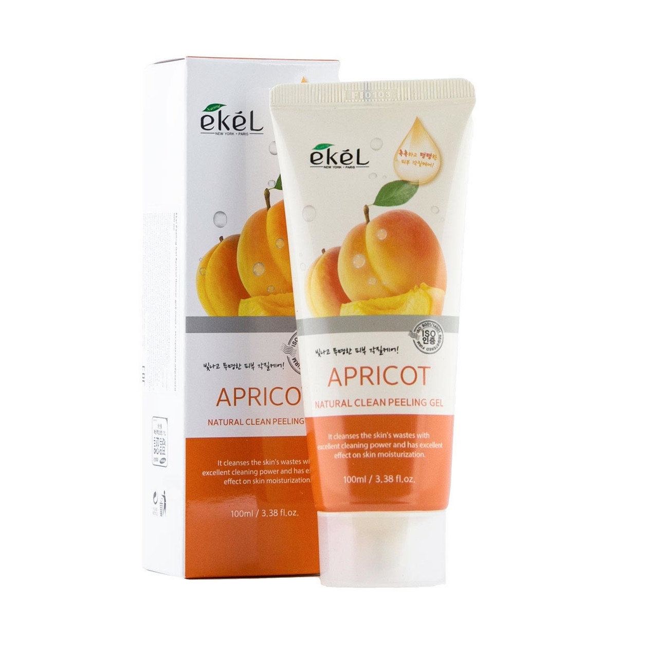Пілінг-скатка з абрикосовим екстрактом Ekel Natural Clean peeling gel Apricot 100 мл
