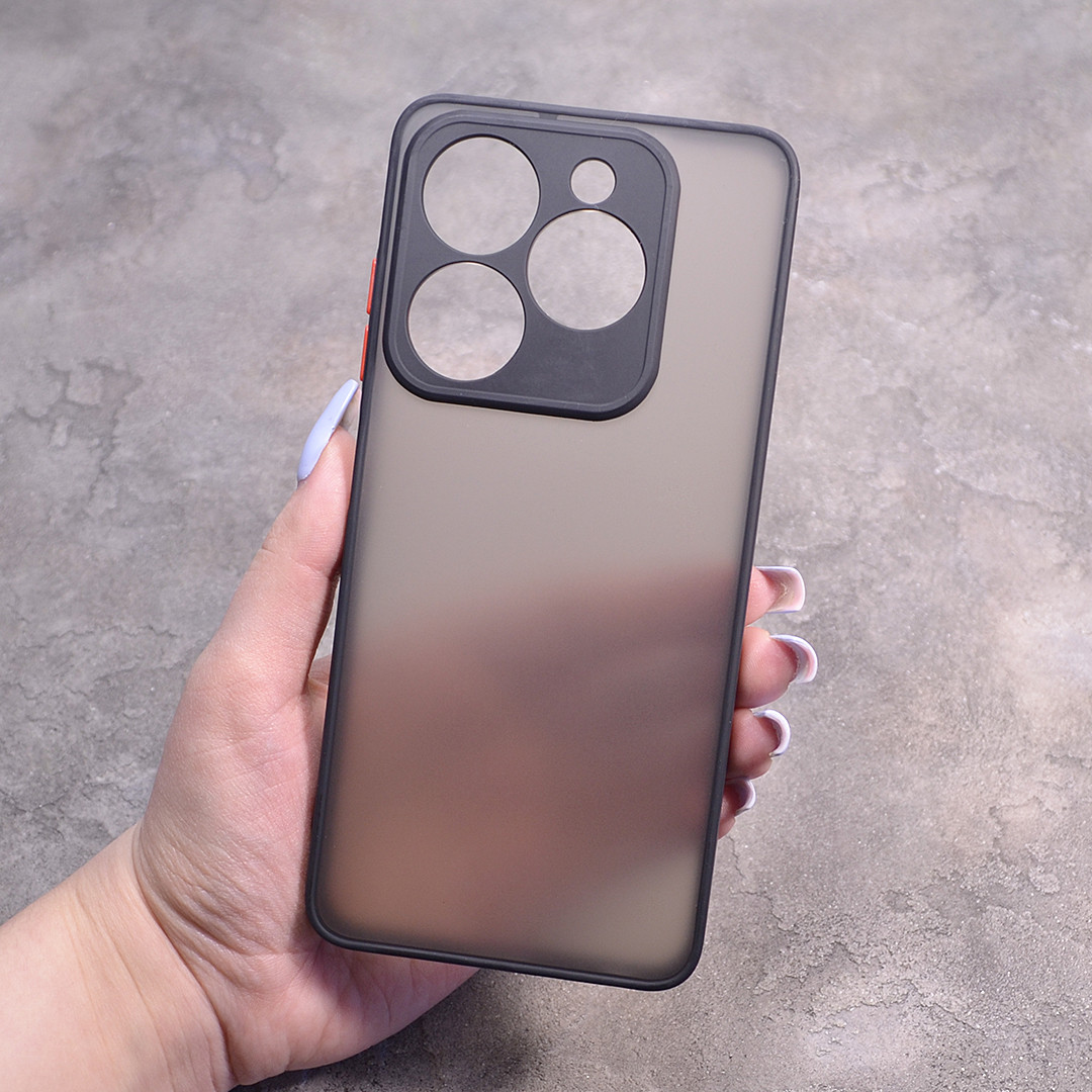 Пластиковий чохол з кольоровими боками і захистом на камеру Infinix Smart 8 X6525