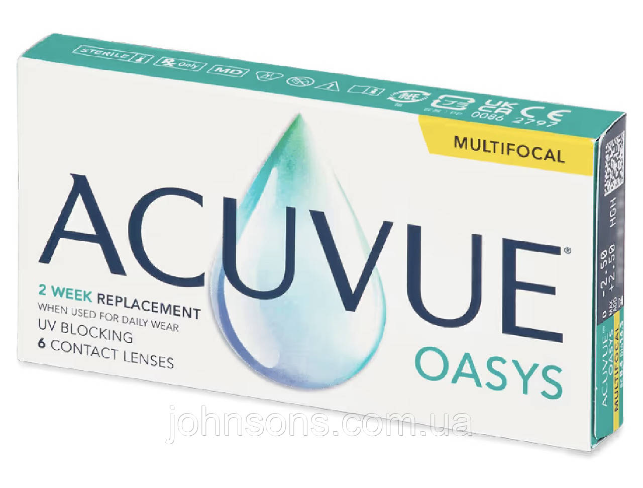 Acuvue oasys Multifocal - (6 линз в уп) | Мультифокальні контактні лінзи