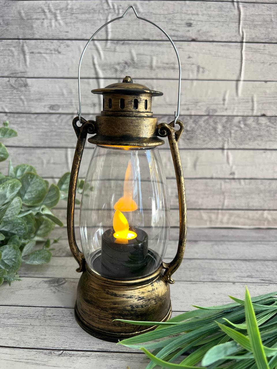 Лампадка із скла та пластику ,висота 17 см, фото 1