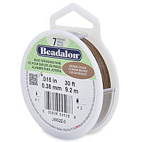 Тросик ювелірний Beadalon 7 струн, Bronze, товщина 0.38 мм, 30 футів (9.2 м)